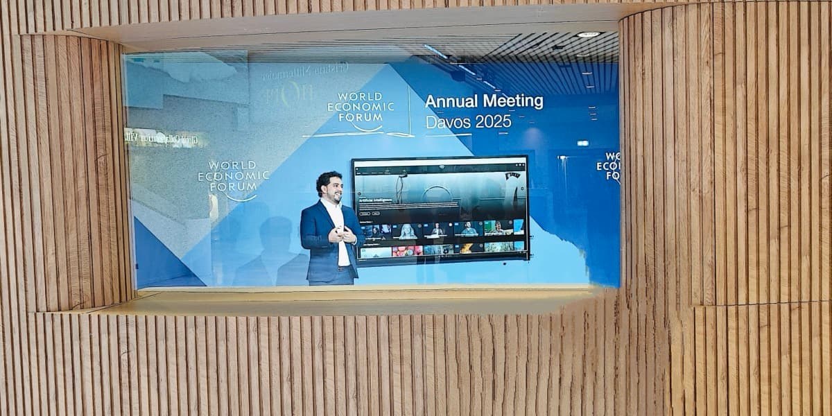 Jesús Chuy Cepeda en un contexto público de WEF Davos.